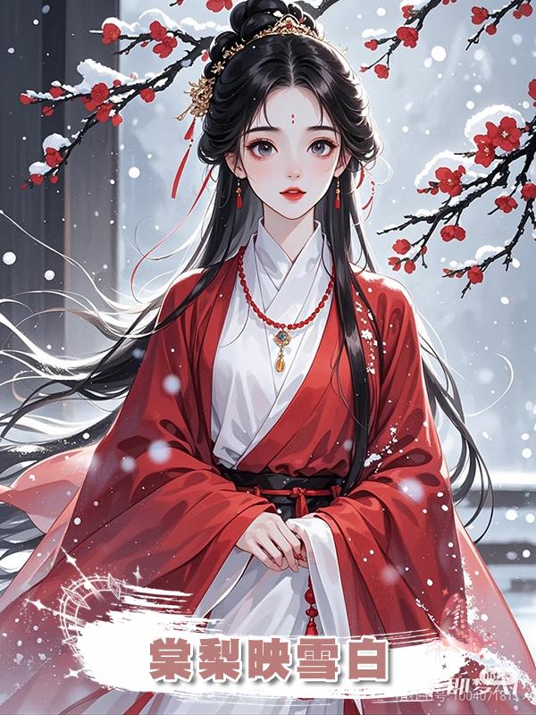 棠梨映雪白
